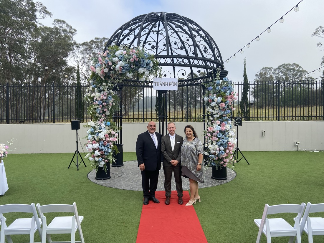 A Marry and Celebrate ceremony setting
