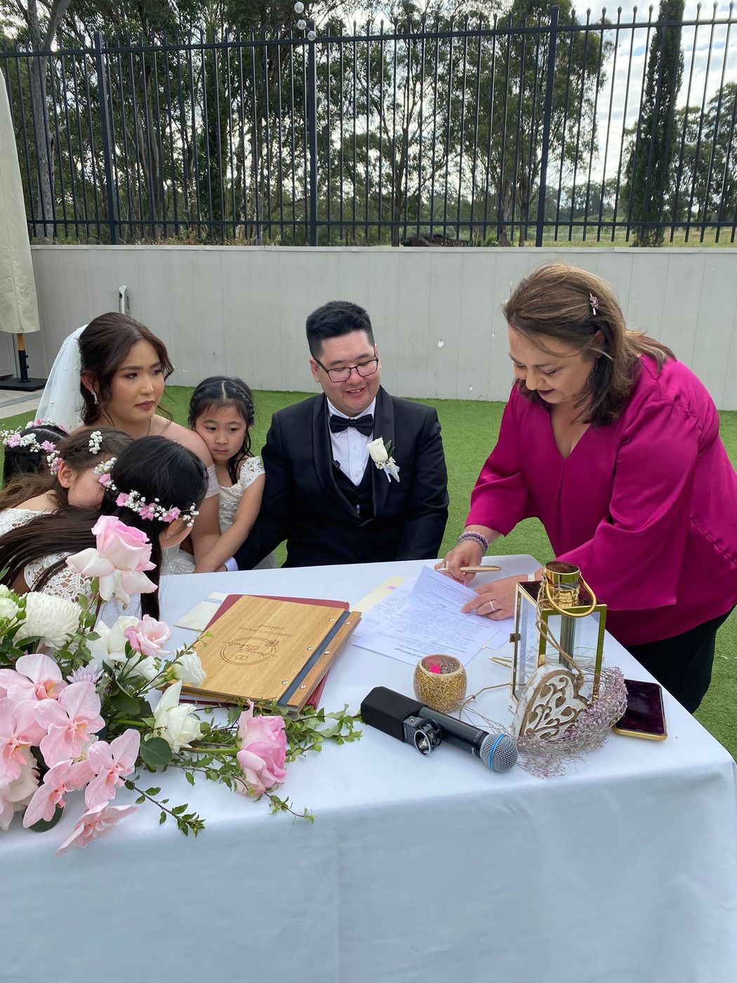 A moment from a Marry and Celebrate ceremony