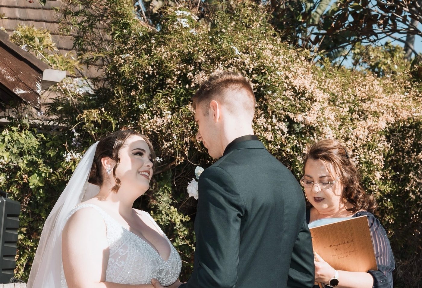 A moment from a Marry and Celebrate ceremony