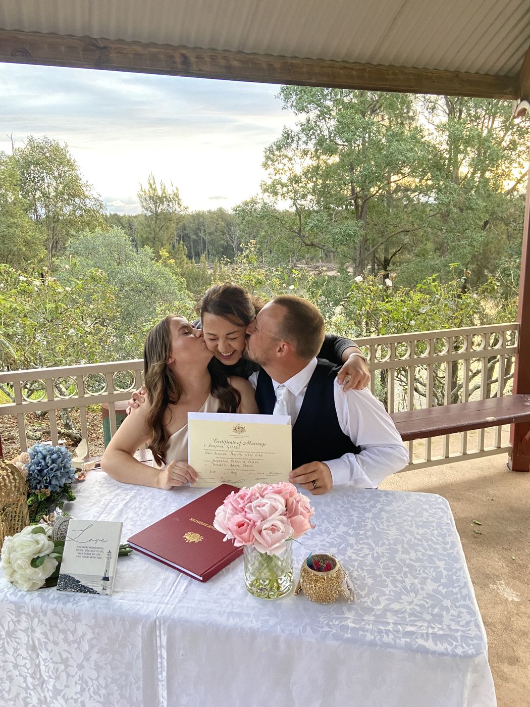 A moment from a Marry and Celebrate ceremony