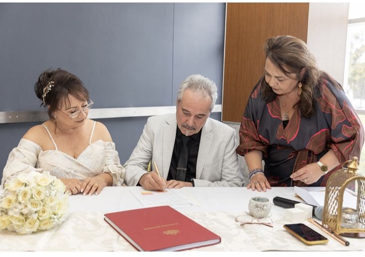 A moment from a Marry and Celebrate ceremony