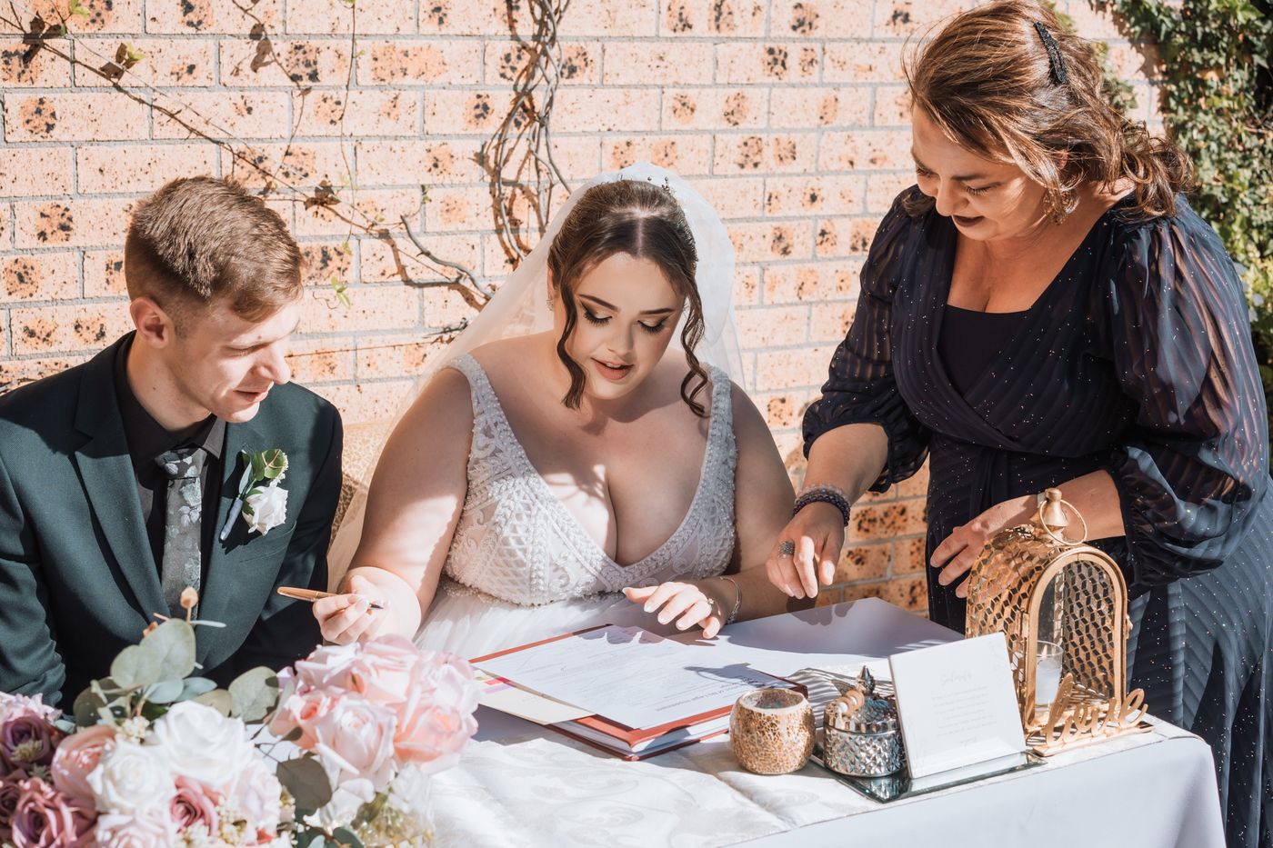 A moment from a Marry and Celebrate ceremony