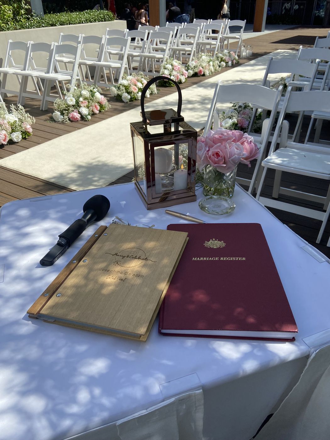 A moment from a Marry and Celebrate ceremony