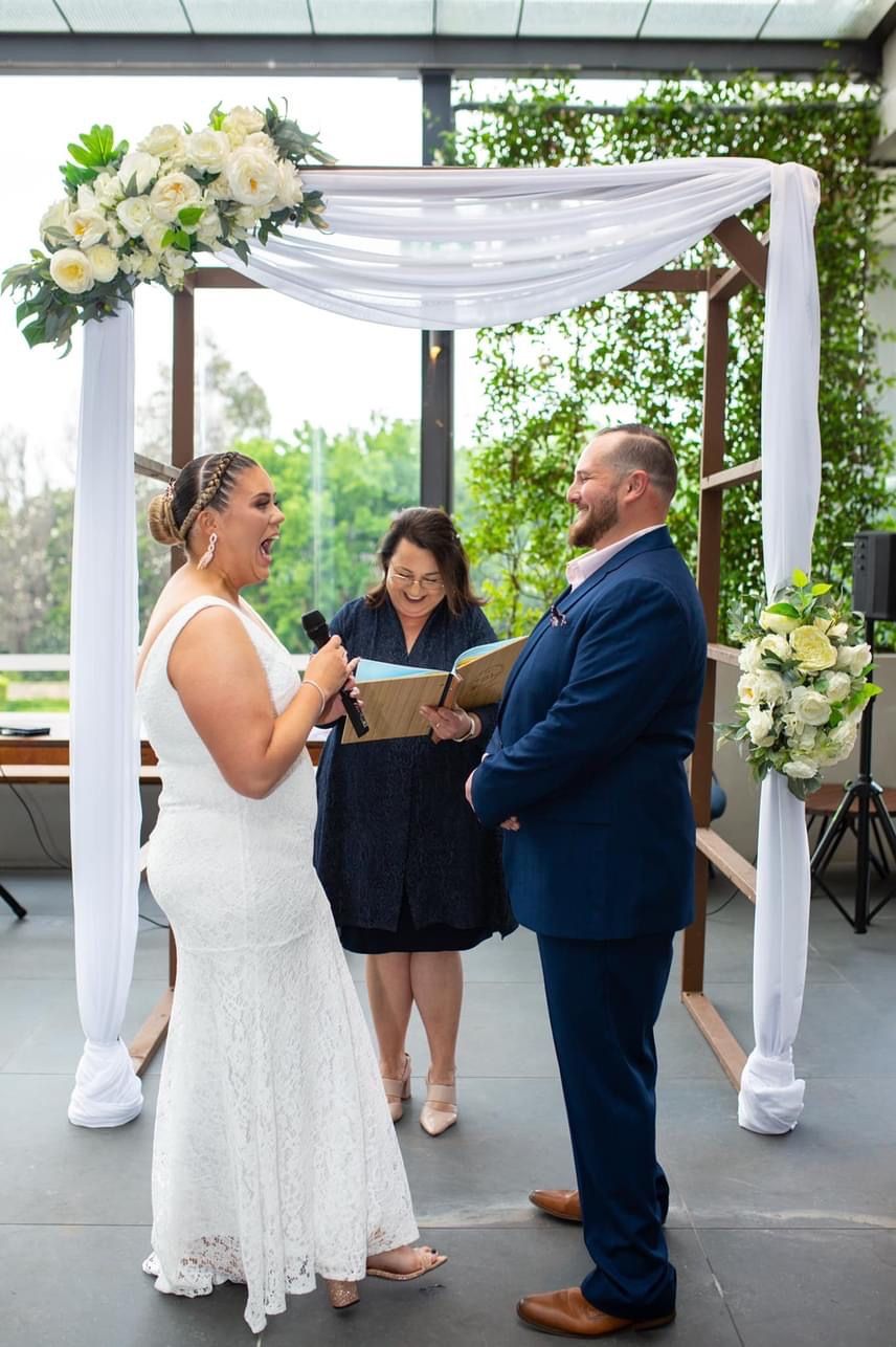 A moment from a Marry and Celebrate ceremony