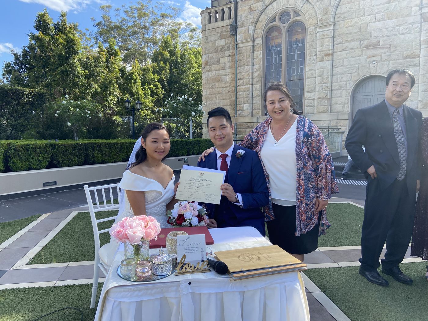 A moment from a Marry and Celebrate ceremony