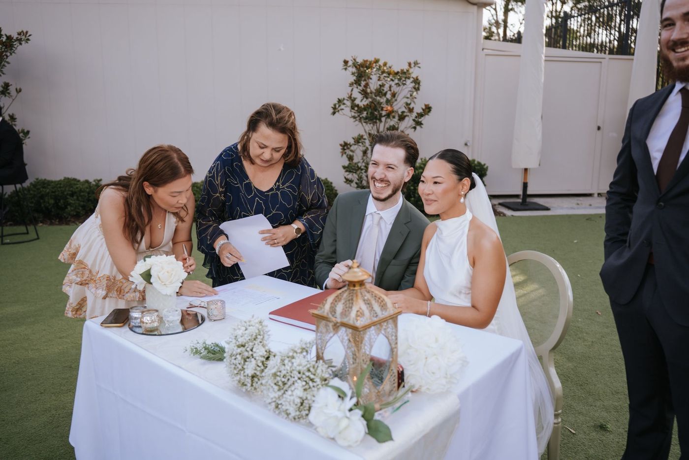 A moment from a Marry and Celebrate ceremony