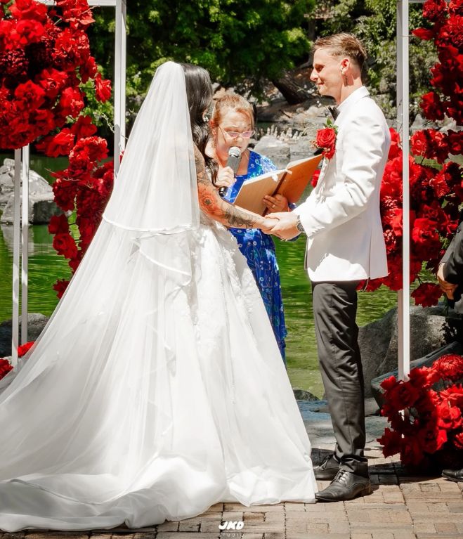 A moment from a Marry and Celebrate ceremony