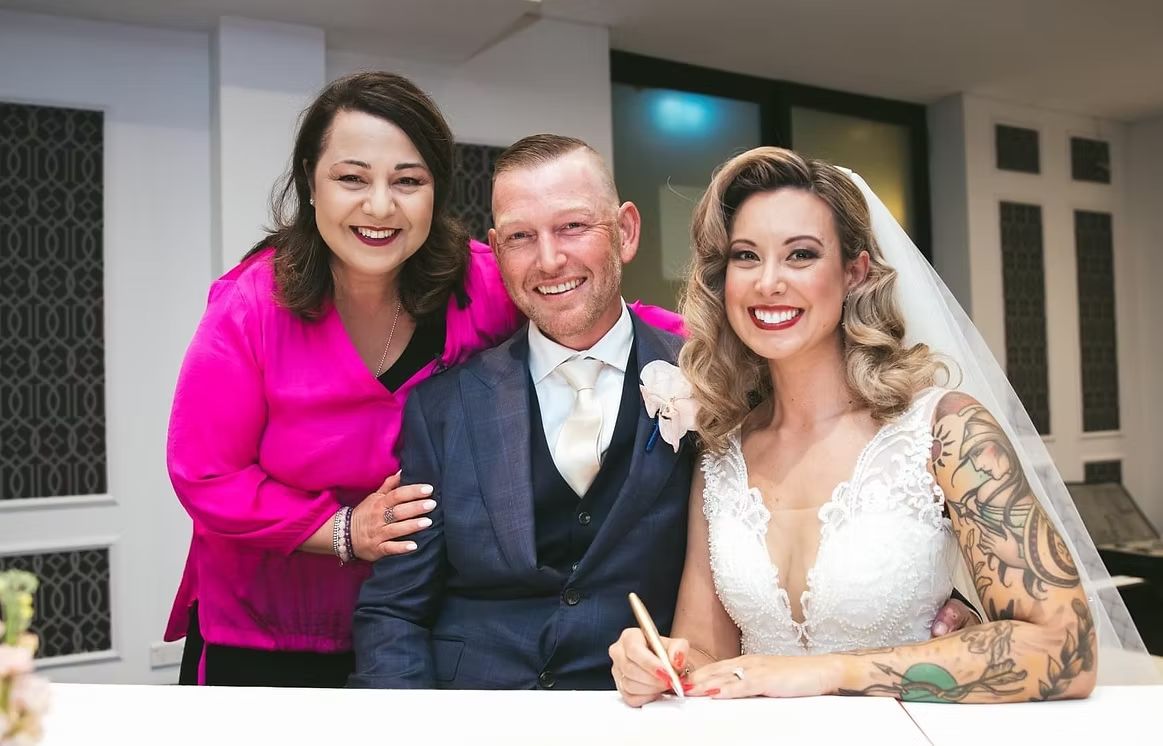 A moment from a Marry and Celebrate ceremony